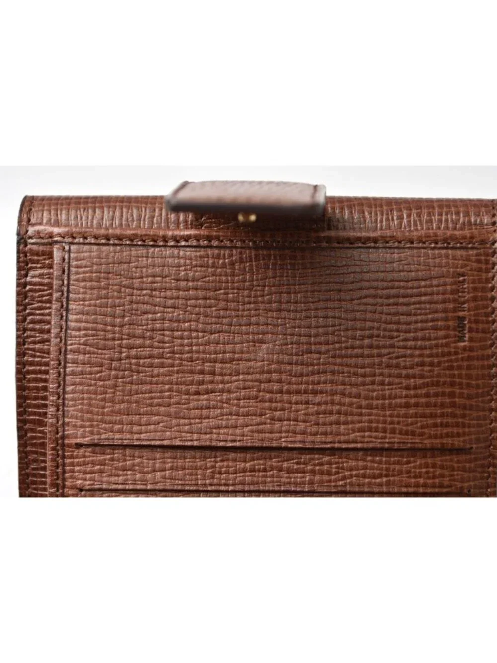 Fendi Wallet Bifold Fold Zucca Pattern Beige Brown